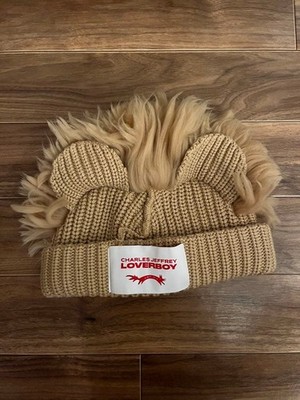 Charles Jeffrey LOVERBOY Chunky Lion Beanie - Sand Color