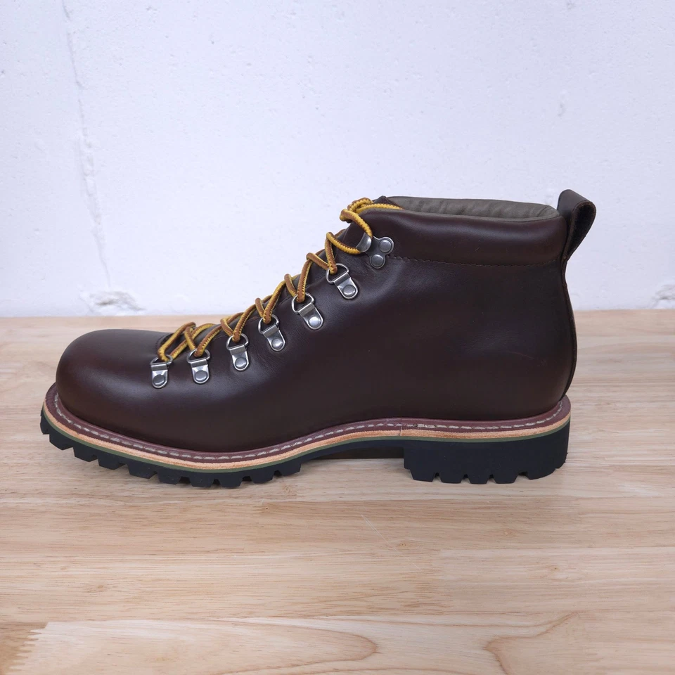 Eddie Bauer K-6 Boots Brown Leather Waterproof K6 Goodyear Welt Vibram Soles - Image 4 of 4