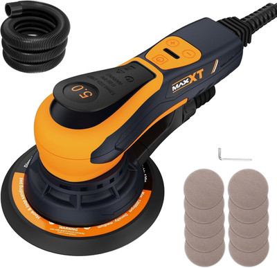5Mm Random Orbit Sander 350W, Brushless Motor, Variable Speed Electric Orbit San