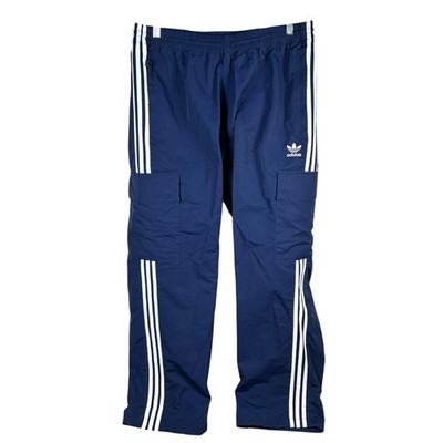 NEW Adidas Originals 3 Stripe Cargo Pants Wide Leg HR3362 Mens M Adicolor Blue