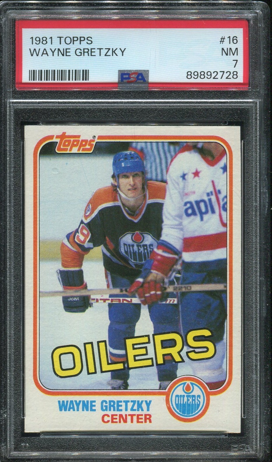 1981 Topps #16 Wayne Gretzky PSA 7