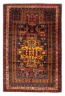 Vintage Traditional Hand-Knotted Area Rug 3'1" x 4'8" Oriental Wool Carpet