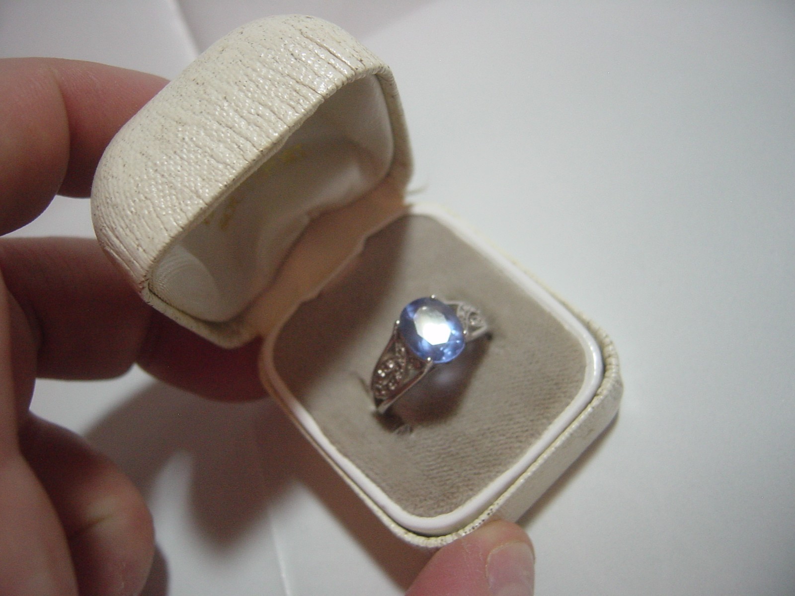 vintage Solid Silver Ring-superb genuine natural … - image 2