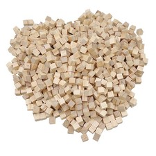Unfinished Wooden Blocks 1cm, Pack of 500 Small Wood Cubes for Crafts and DIY...
