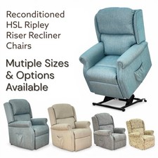 Riser Recliner Chair HSL Burrows - Dual Motor – 1 Year Warranty - Various Sizes