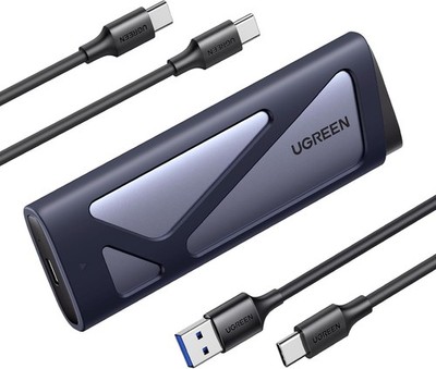 UGREEN M2 SSD Gehäuse, NVME SATA M.2 SSD Gehäuse USB 3.2 GEN 2 10Gbps, NVME