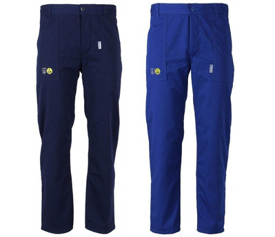GRZMOT BASIC WAIST TROUSERS GRAU/MARINEBLAU S-6XL, ESD anti-elektrostatisch