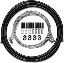 4PCS Bike Brake Cable & Housing Set, Universal Front Rear MTB Road