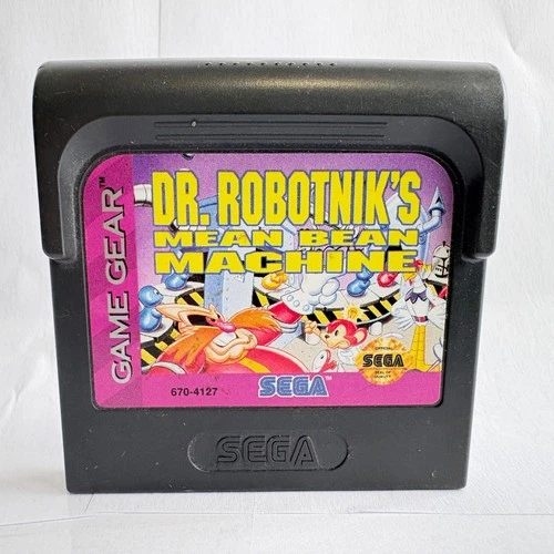 Dr. Robotnik's Mean Bean Machine (SEGA Game Gear, 1993) Tested Working