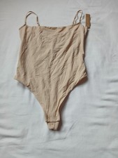 Skims Fits Everybody Cami Thong Bodysuit Womens Small Sand AP-BST-0066 G29-62