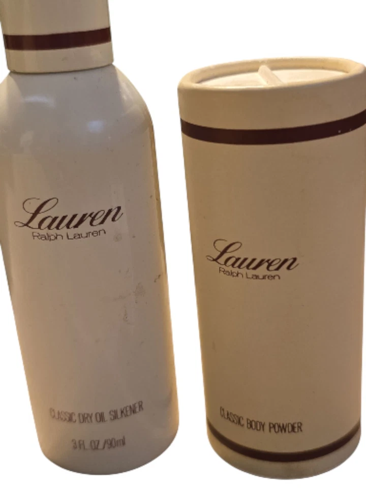 De Colección Ralph Lauren Clásico Aceite Seco Silkener 3oz Polvo 1.25 OZ Set Foto 2 de 4