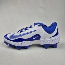 Nike Alpha Huarache 4 Elite MCS Baseball Cleats Royal Blue FD6255-106 Men's Sz 9
