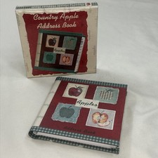 Vintage Country Apple Address Book New In Box Patchwork Apples