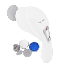 HoMedics Hot & Cold Vibration Body Massager with 5 Attachments 1 Pack New