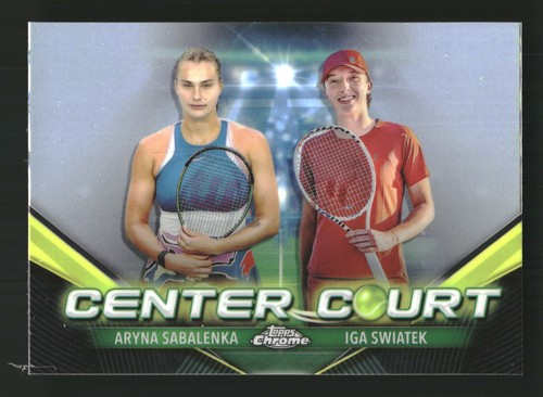 Iga Swiatek / Aryna Sabalenka #CCC-SS 2024 Topps Chrome Center Court card