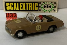 Scalextric Exin Slot Car SCX Scale C-33 Mercedes 250 SL Sport 10 Brown