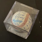 1997 Greensboro Bats autographed baseball. South Atlantic League record 75-65￼