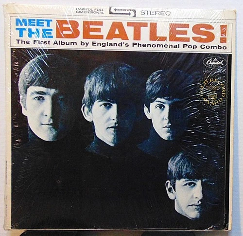 The Beatles – Meet The Beatles! - Capitol Rock Vinyl LP Record Album SHRINK