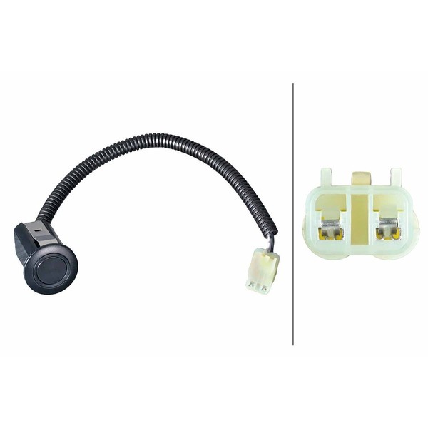 Sensor Einparkhilfe Hinten Gesteckt 2-Polig Hella FüR U.A. Honda CR-V-image