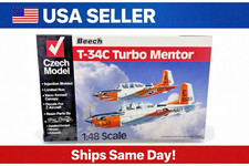 Czech Model 1/48 Scale Beech T-34C Turbo Mentor #4809-Complete-Fast ship! USA!
