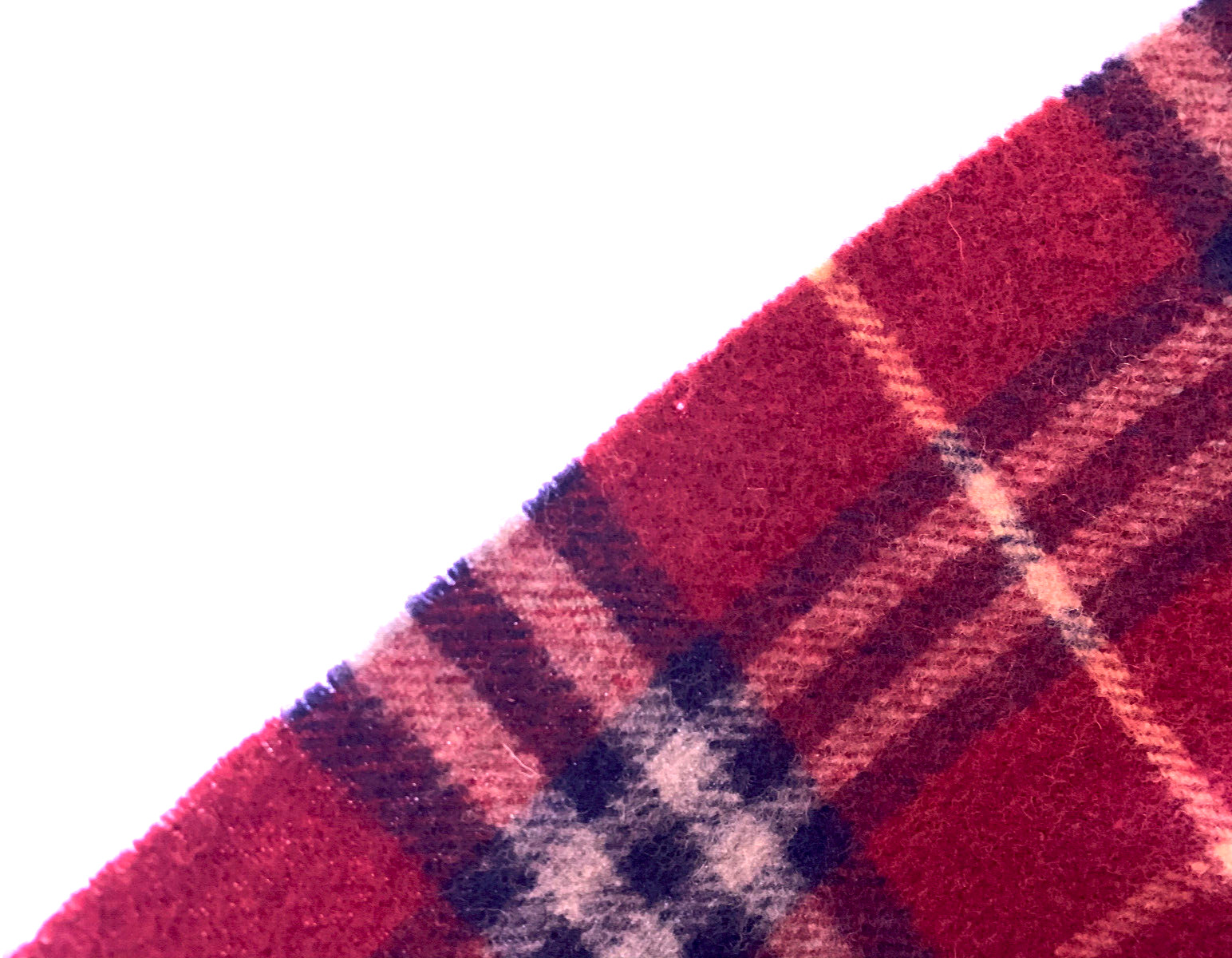 Burberry Vintage  Red Classic House/Nova Check Lana Wool image 8