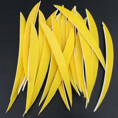 MILAEM 50X 5 Zoll Pfeilfedern Naturfedern Befiederung Bogenschießen Pfeilschaft DIY