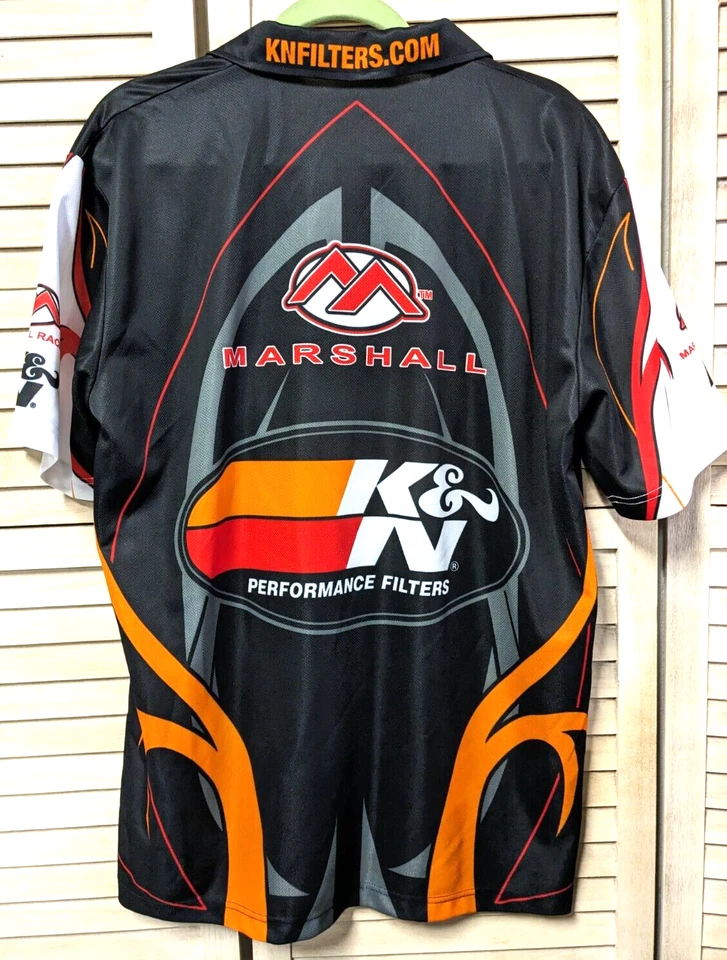 Marshall Racing 男式 L 球衣 K&N Performance Team Issue Pit 衬衫 LMTD 版 — 第 2/4 张图片