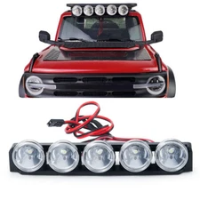 5 LED Roof Lamp Lights Bar for 1/10 RC Crawler Axial Traxxas TRX-4 TRX4 Bronco