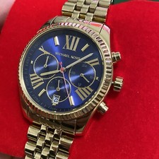 Michael Kors lexington chronograph blue dial ladies watch mk6206