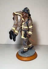 Vanmark Red Hats of Courage Heroic Firefighter Figurine NIB 2002 HTF