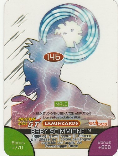 Lamincards Dragon Ball Edibas Attacco Finale BABY SCIMMIONE N 146 - Foto 2 di 2