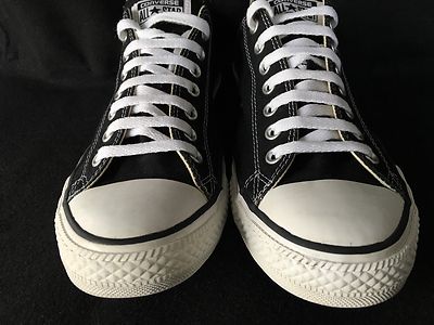 Converse All Star Men’s 10/Women’s 12 LOW TOP 157552F CONVERSE ALL STAR VINTAGE LOW TOPS Black SIZE 10 men 12  main image 2