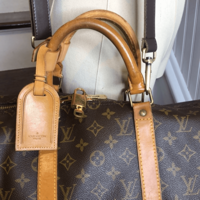 Louis Vuitton Keepall Monogram Brown Canvas Tote Travel Duffle Bag