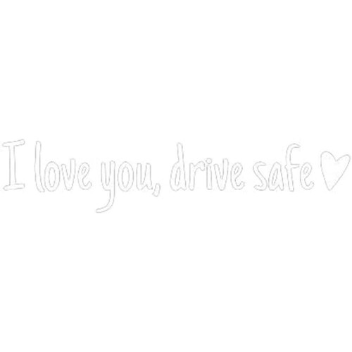 Drive Safe Mirror Sticker with Heart - Express Your Love the Road✨y on W1K1 T7C3 - Picture 19 of 24