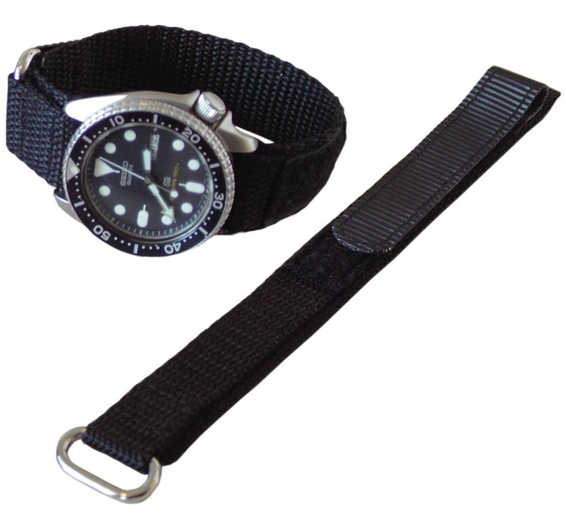 20mm EXTRA LONG NYLON QUICK GRIP PREMIUM SPORT WATCH BAND SUPER