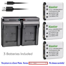 Kastar Battery Slim Dual USB Charger for Olympus 42B FE-220 FE-230 FE-240 FE-250