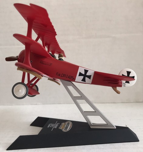 Matchbox Collectibles 2003 1/48 FOLKER DR.1 triplano modelo diecast de la Primera Guerra Mundial con soporte - Imagen 5 de 9