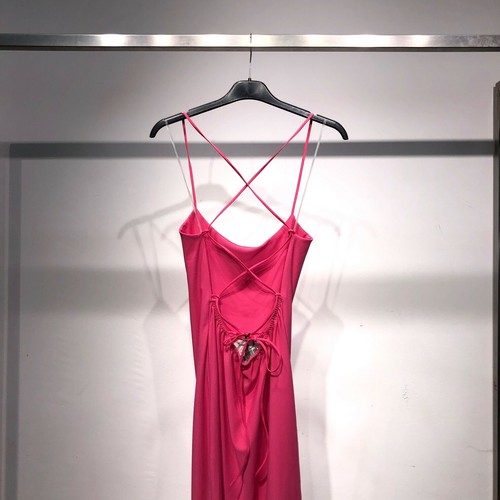 Vestito donna abito corto a sottoveste bretelle schiena scoperta scollato  G2718 | eBay