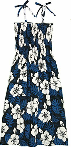 RJC Women's Tropical Hibiscus Hawaiian Smocked Sundress - Picture 1 of 2