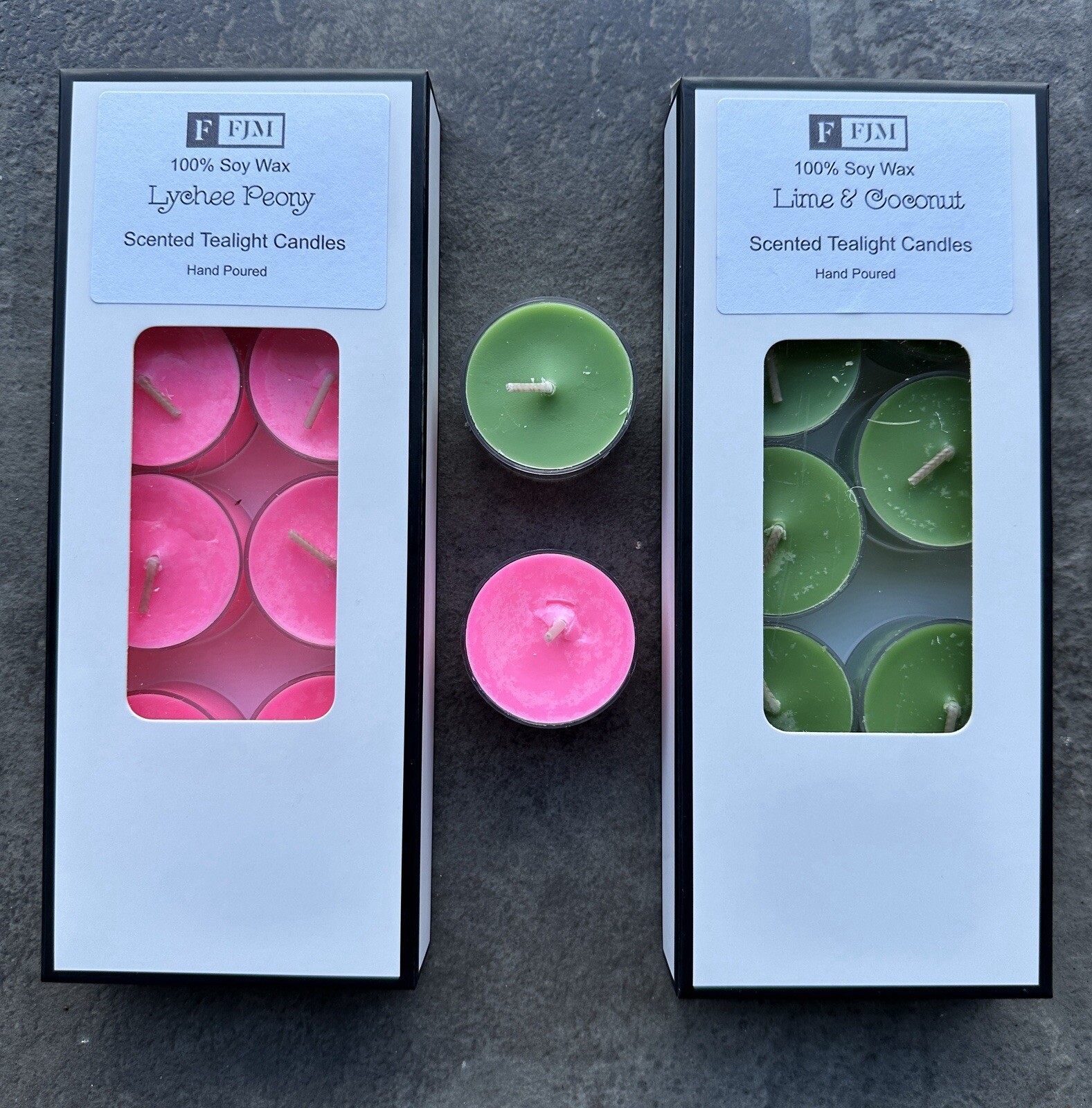 10 Pcs  HIGHLY SCENTED, SOY WAX Tea light Candles, 5 Hours Burn, 60 Fragrances o