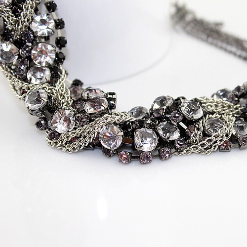 Vintage style crystal rhinestone necklace...gorgeous...include gift box - Picture 3 of 3