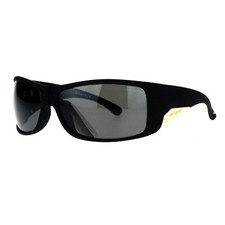 Be One Polarized Sunglasses Mens Oversized Wrap Shield Rectangular Frame