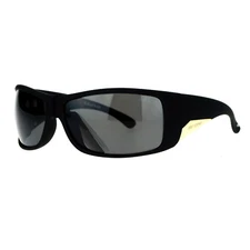 Be One Polarized Sunglasses Mens Oversized Wrap Shield Rectangular Frame