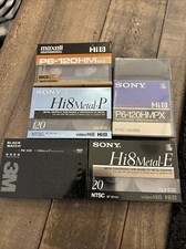 Maxell Sony Metal Hi8 120 Cassette Lot Of 5 Camcorder Professional Video Tapes