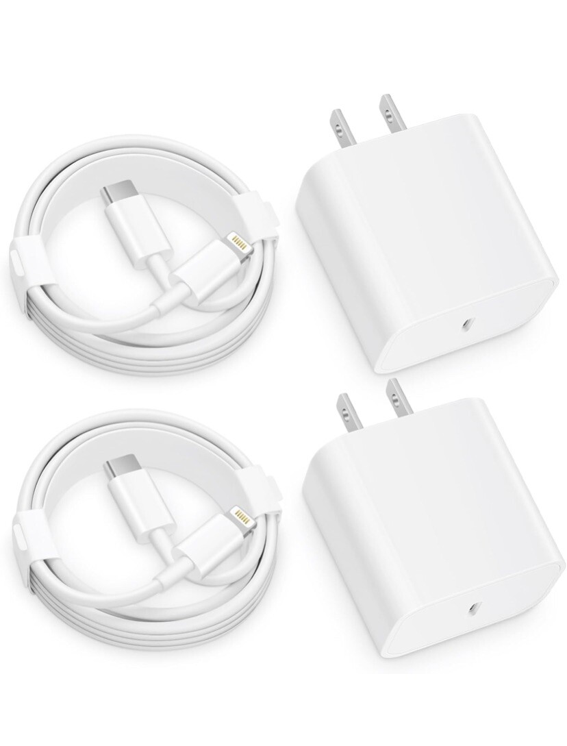 6ft iPhone Charger Cable 2 Pack Fast Charging Durable-image