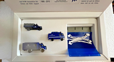 Wiking H0 Modellauto Set 60 Jahre THW in Deutschland Blau 1:87 in OVP