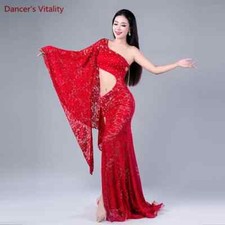New Women's Belly Dance Clothing Lace Elegant Dress Stage Clothing