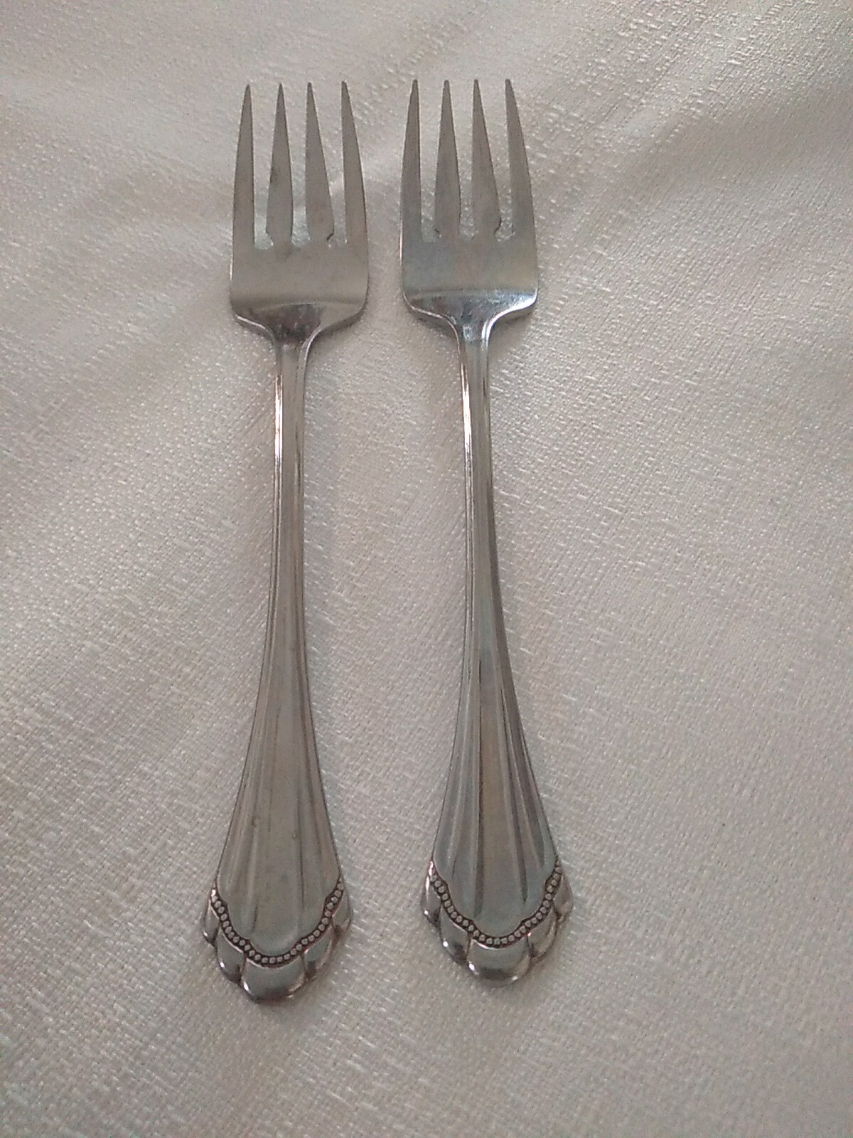 ONEIDA COMMUNITY Marquette Salad Fork Set Of 2 Stainless eBay