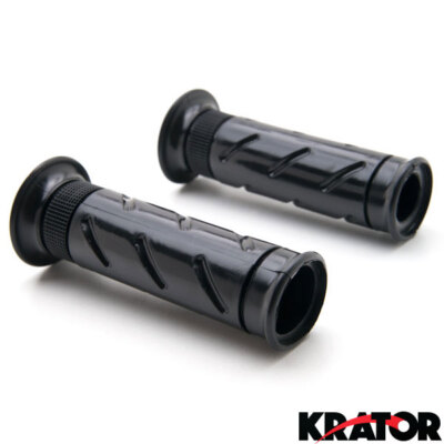 New Universal Style Motorcycle Street Sport Bike Black Hand Grips (7/8'' Inch)