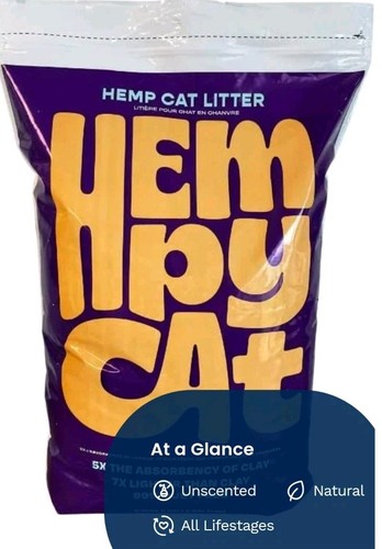3pz - HempAlta lettiera per gatti in canapa non profumata non agglomerante, sacchetto da 2,2 libbre - Foto 3 di 7